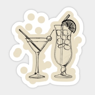 Summer cocktail vacation beach resort theme Sticker